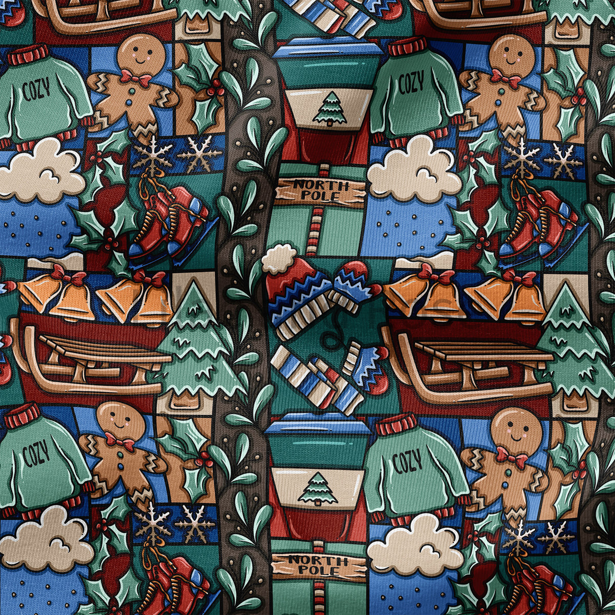 Patchwork Winter PRE-ORDER - Winter Patchwork – Lilac and Rose Fabrics