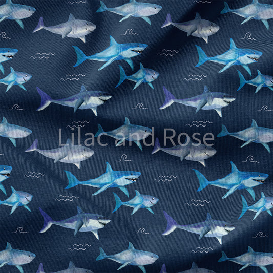 PRE-ORDER - Sharks on Navy