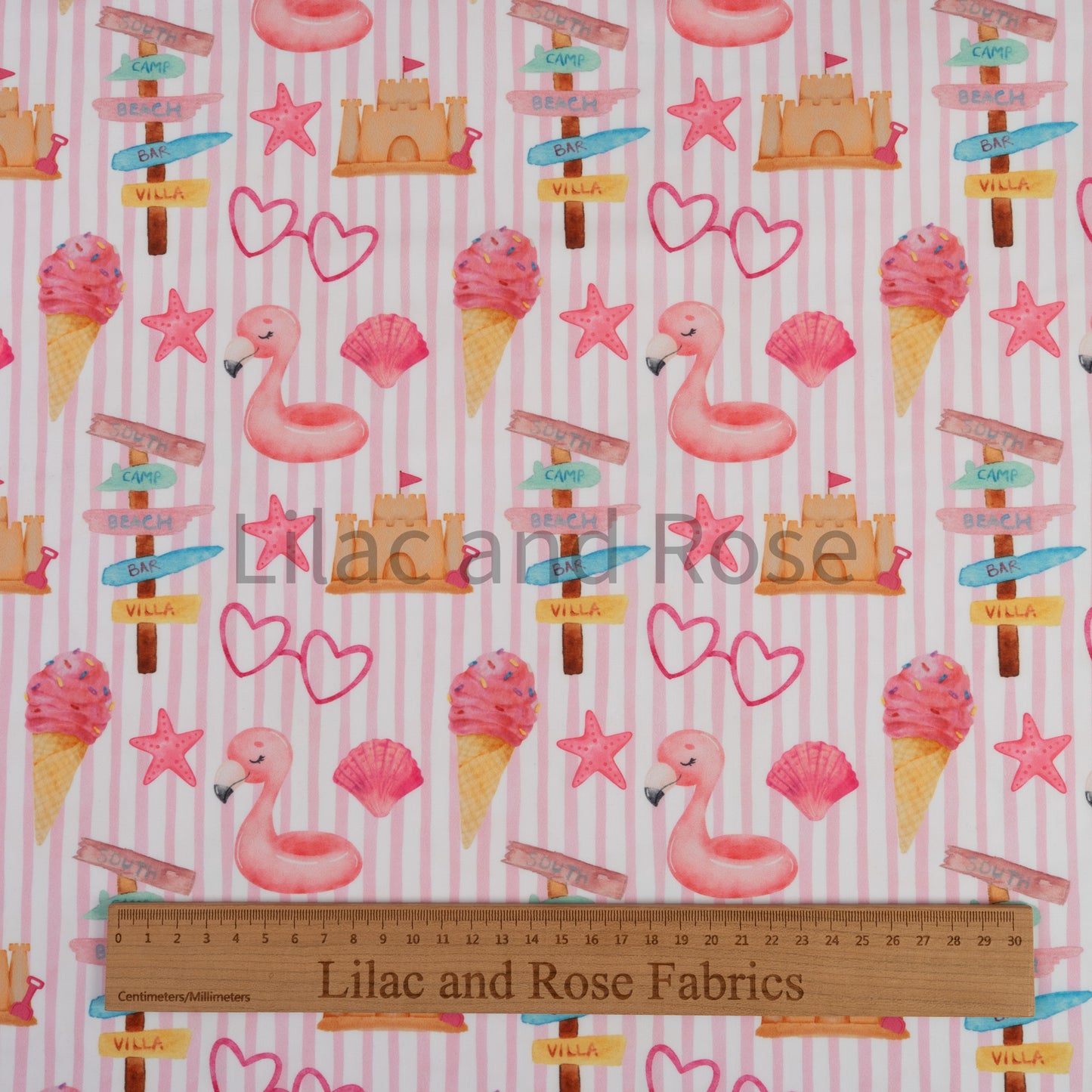 Swim - Beach Days Pink Stripe
