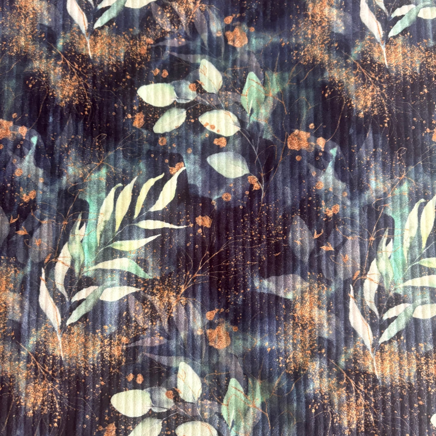 Ribbed Squish - Sparkly Leaves