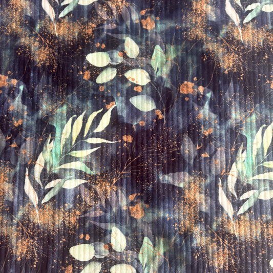 Ribbed Squish - Sparkly Leaves