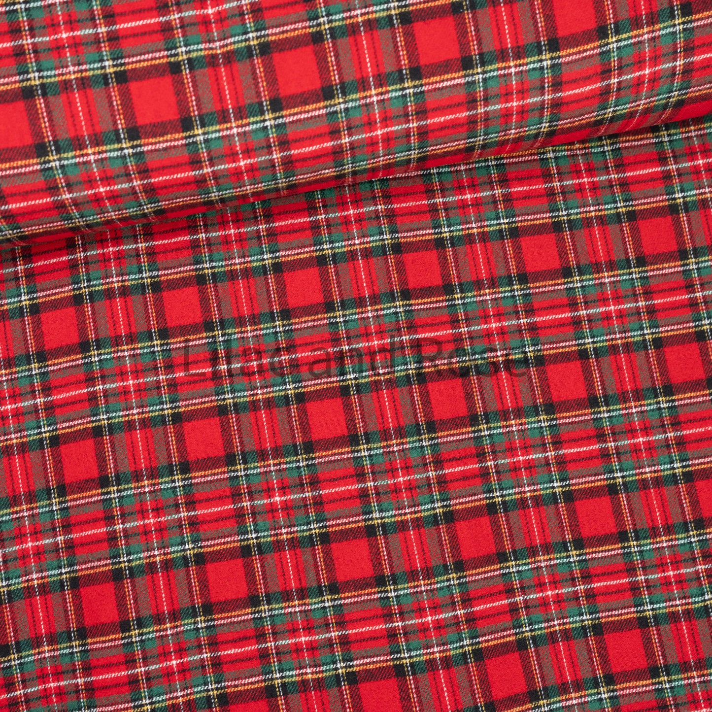 100% Brushed Cotton - Red Tartan