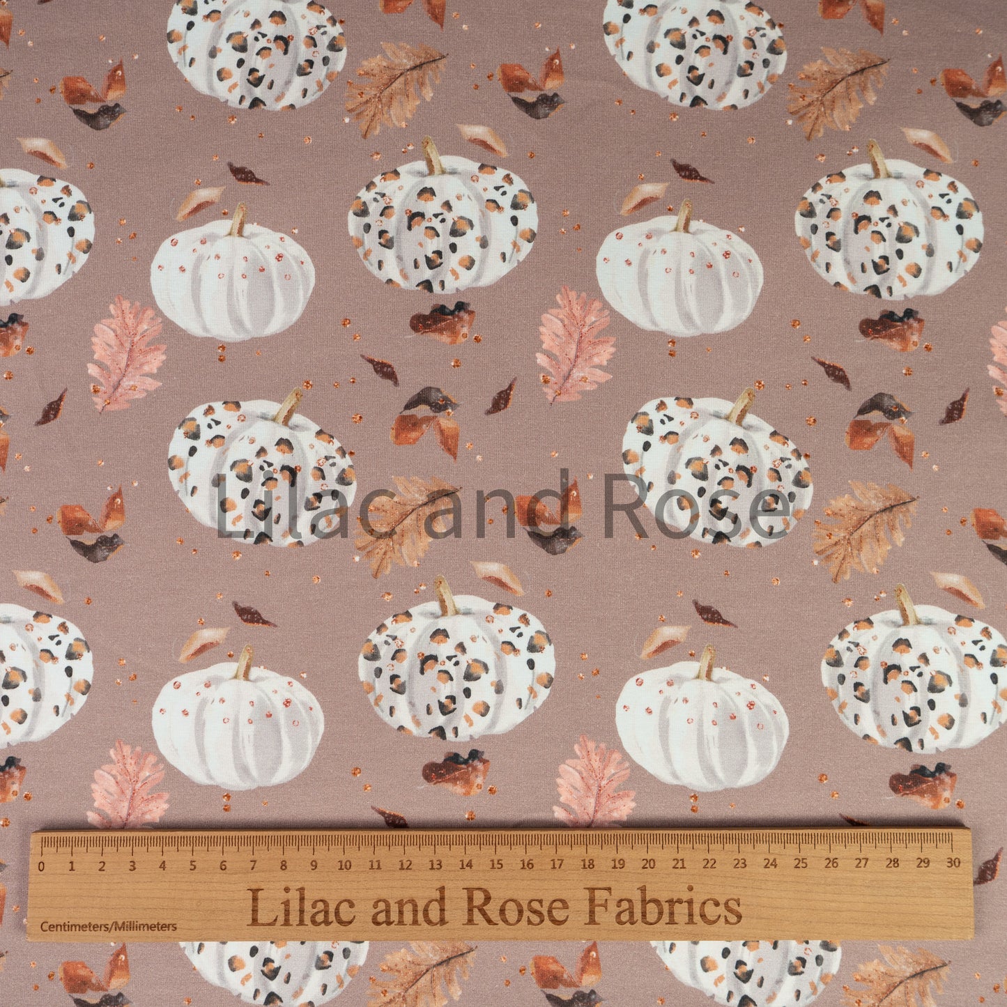 Cotton Jersey - Leopard Print Pumpkins