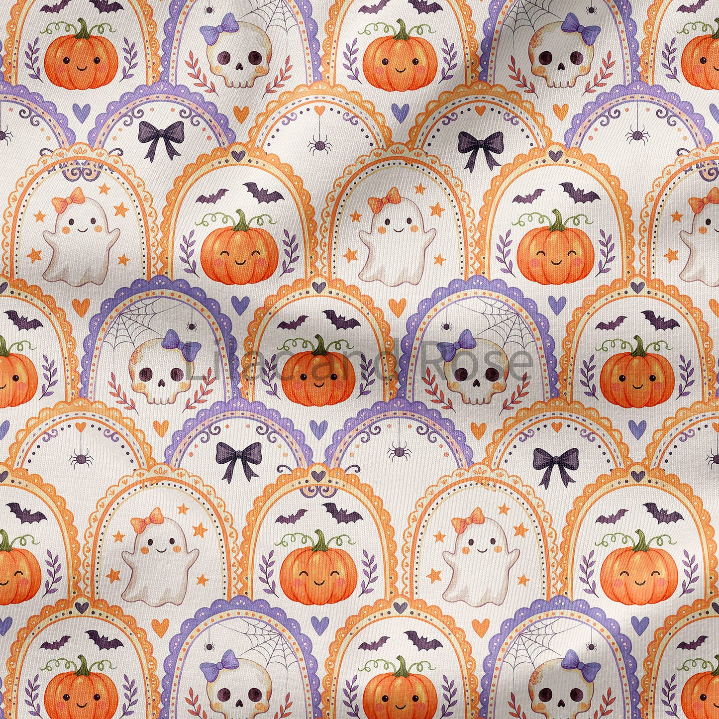 PRE-ORDER - Halloween Cream Scallop