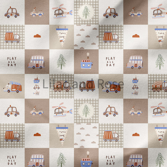 PRE-ORDER - Wheels Patchwork - Neutral (Exclusive)