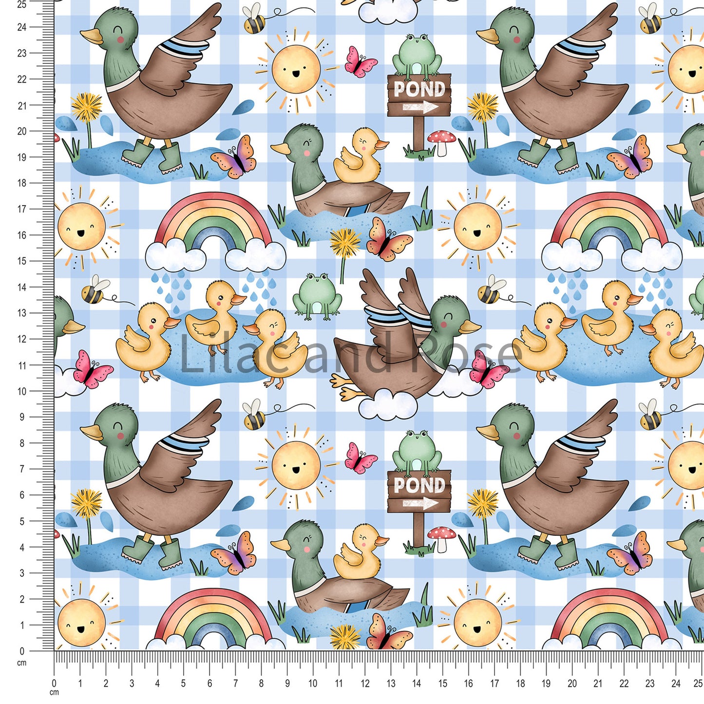 PRE-ORDER - Ducks - Blue Gingham (Exclusive)