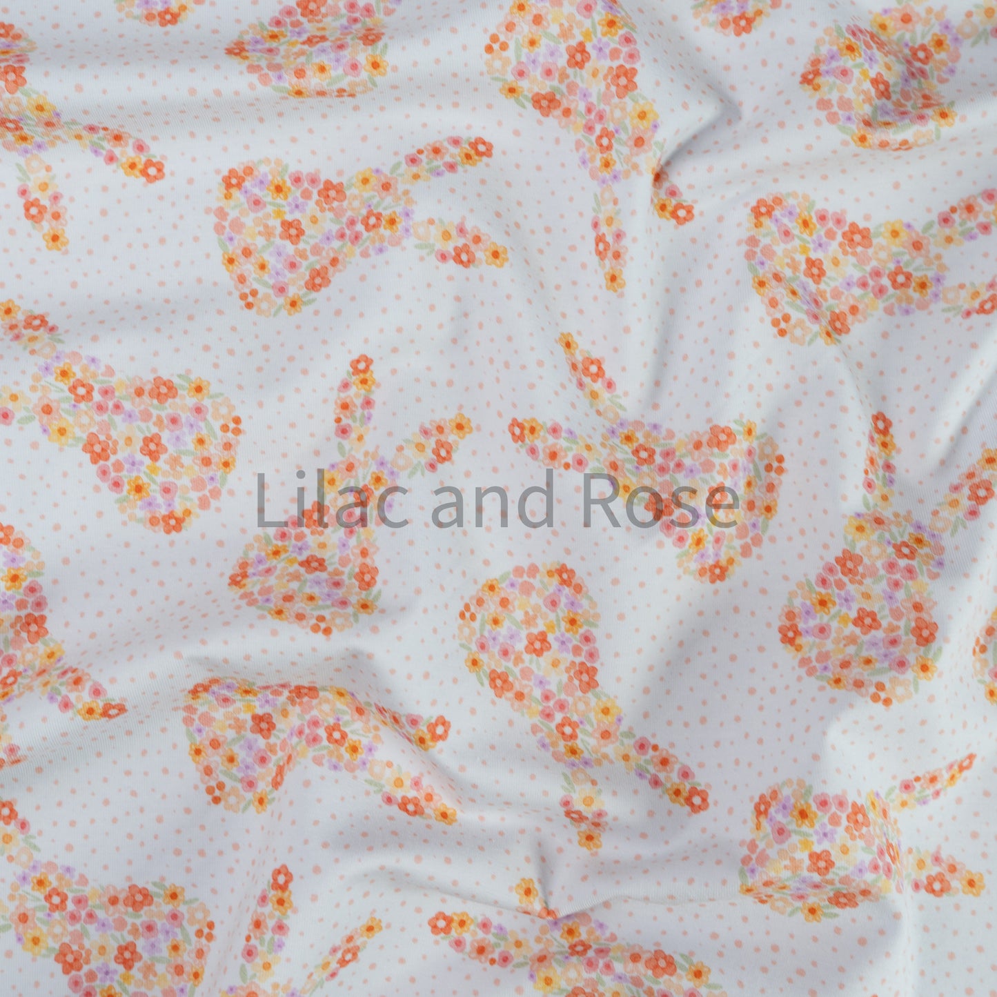 Cotton Jersey - Ditsy Floral Bunnies