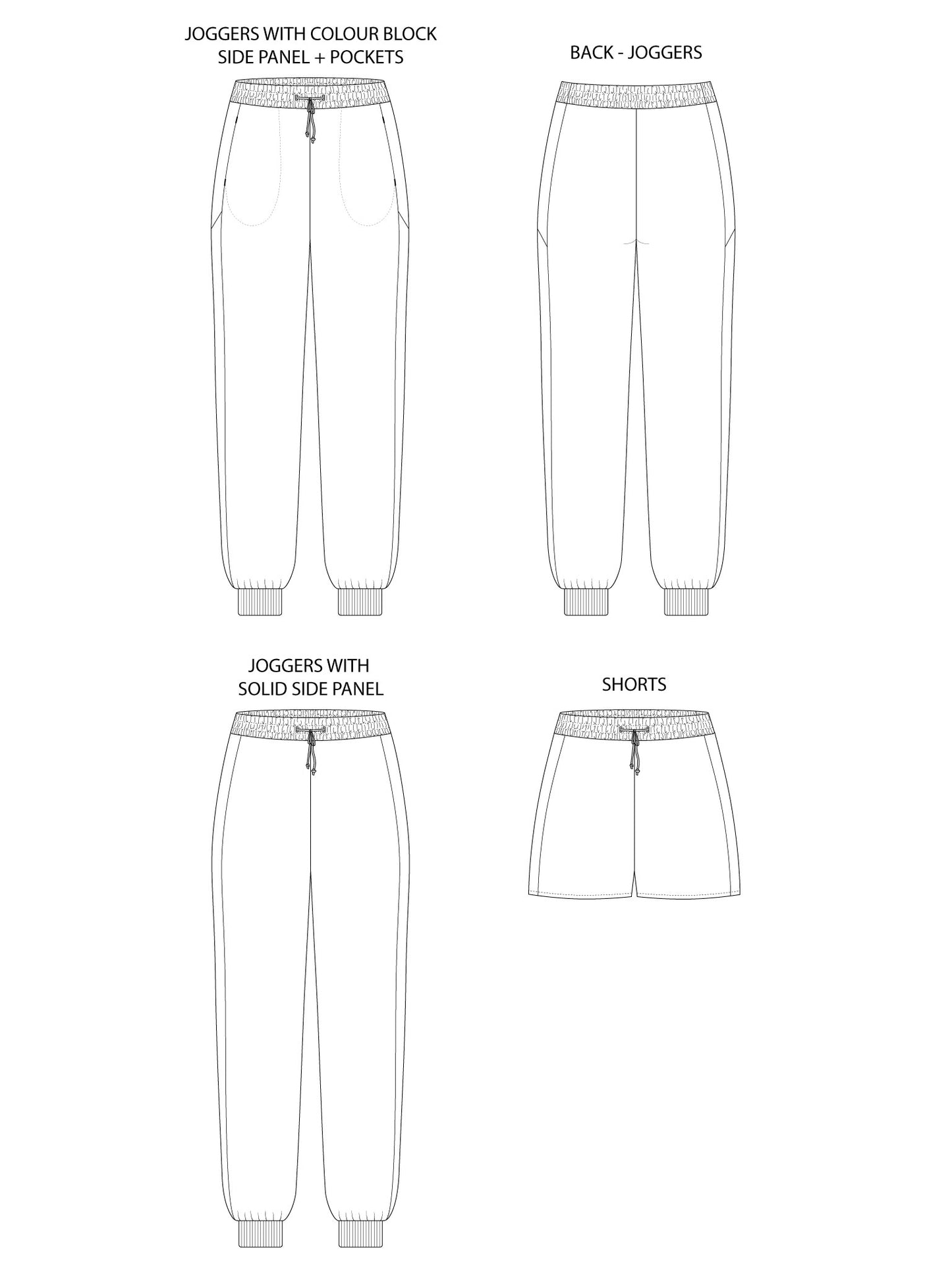 Tilly and the Buttons Cece Joggers & Sweat Shorts