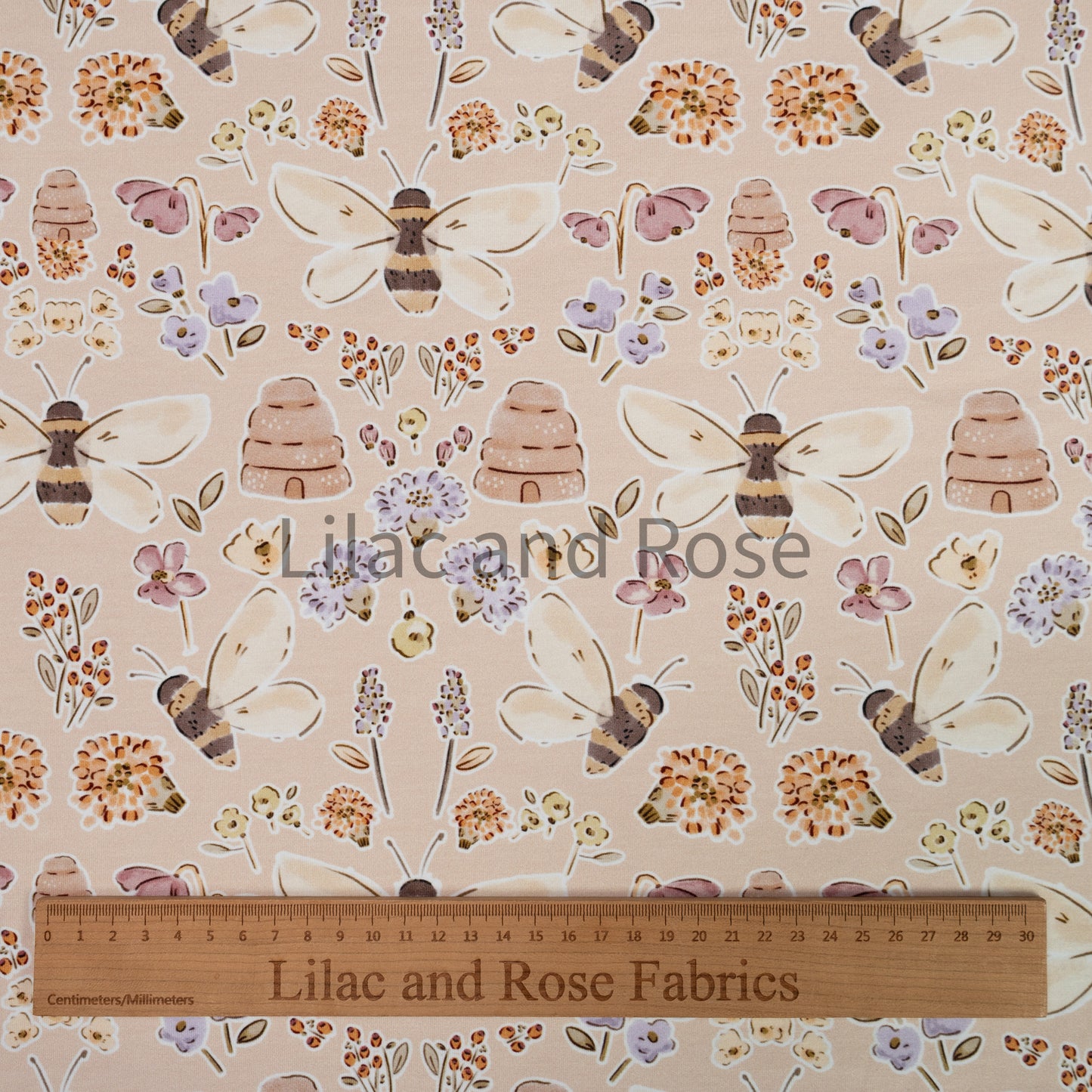 Cotton Jersey - Bilberry - Almond