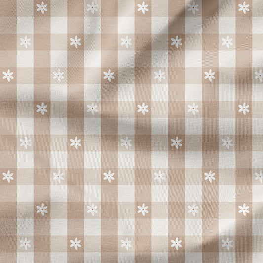 PRE-ORDER - Daisy Gingham Beige
