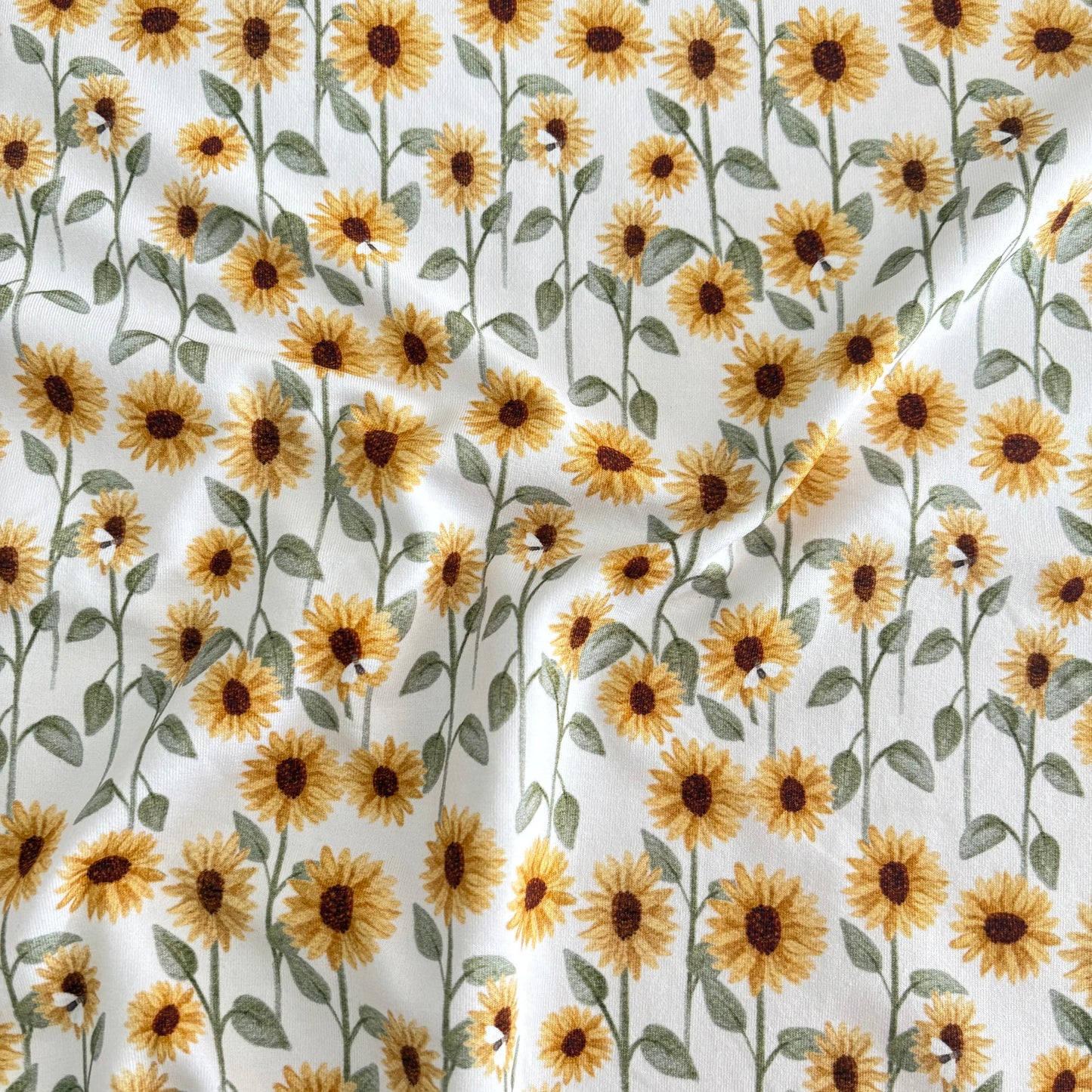 Cotton Jersey - Mini Sunflowers