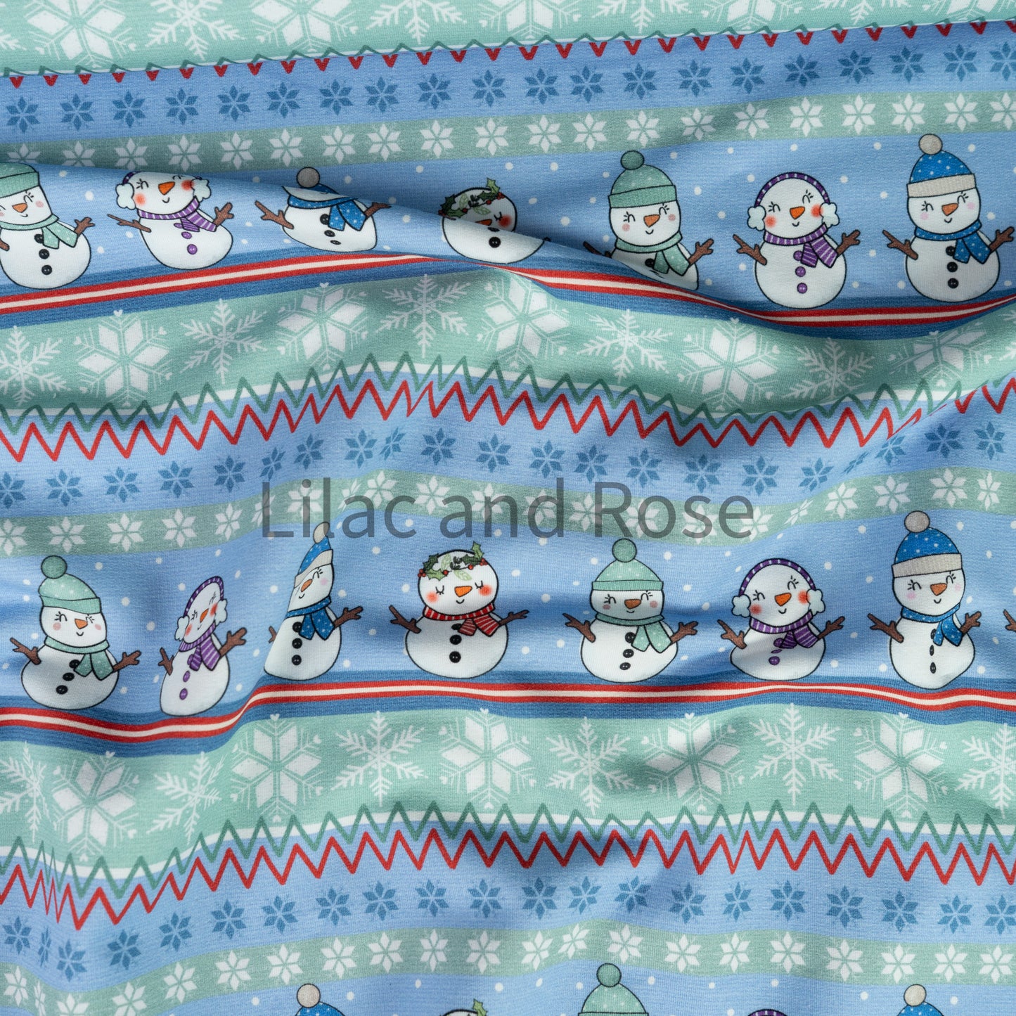 French Terry - Snowman Fairisle
