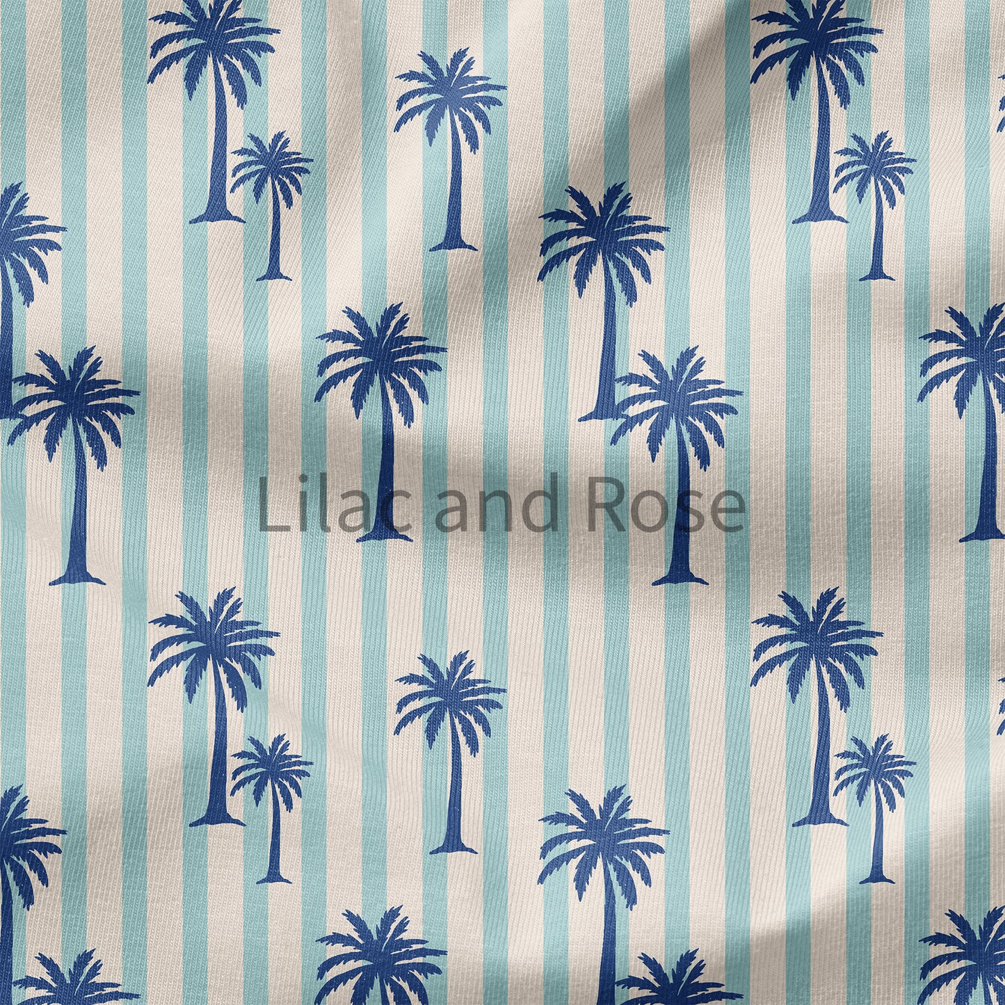 PRE-ORDER - Palm Trees - Blue Stripe