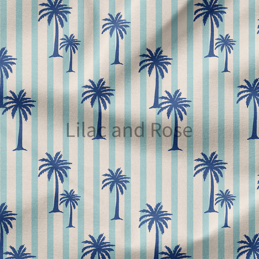 PRE-ORDER - Palm Trees - Blue Stripe