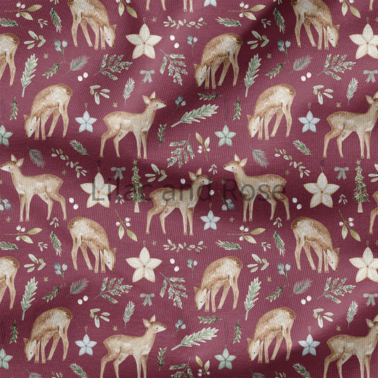 Pre Order - Cotton Jersey - Papir in Wine (Exclusive)