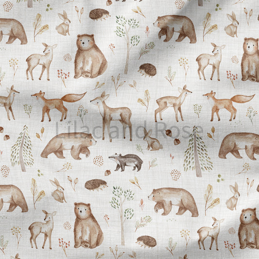 PRE-ORDER - Hickory Woodland in Linen