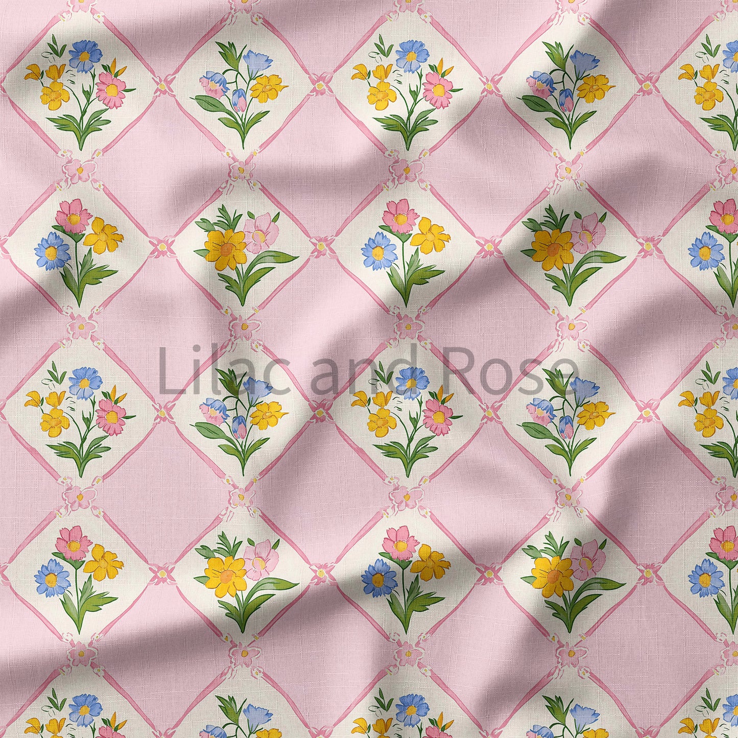 PRE-ORDER - Floral Pink Diamonds