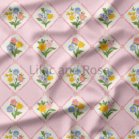 PRE-ORDER - Floral Pink Diamonds