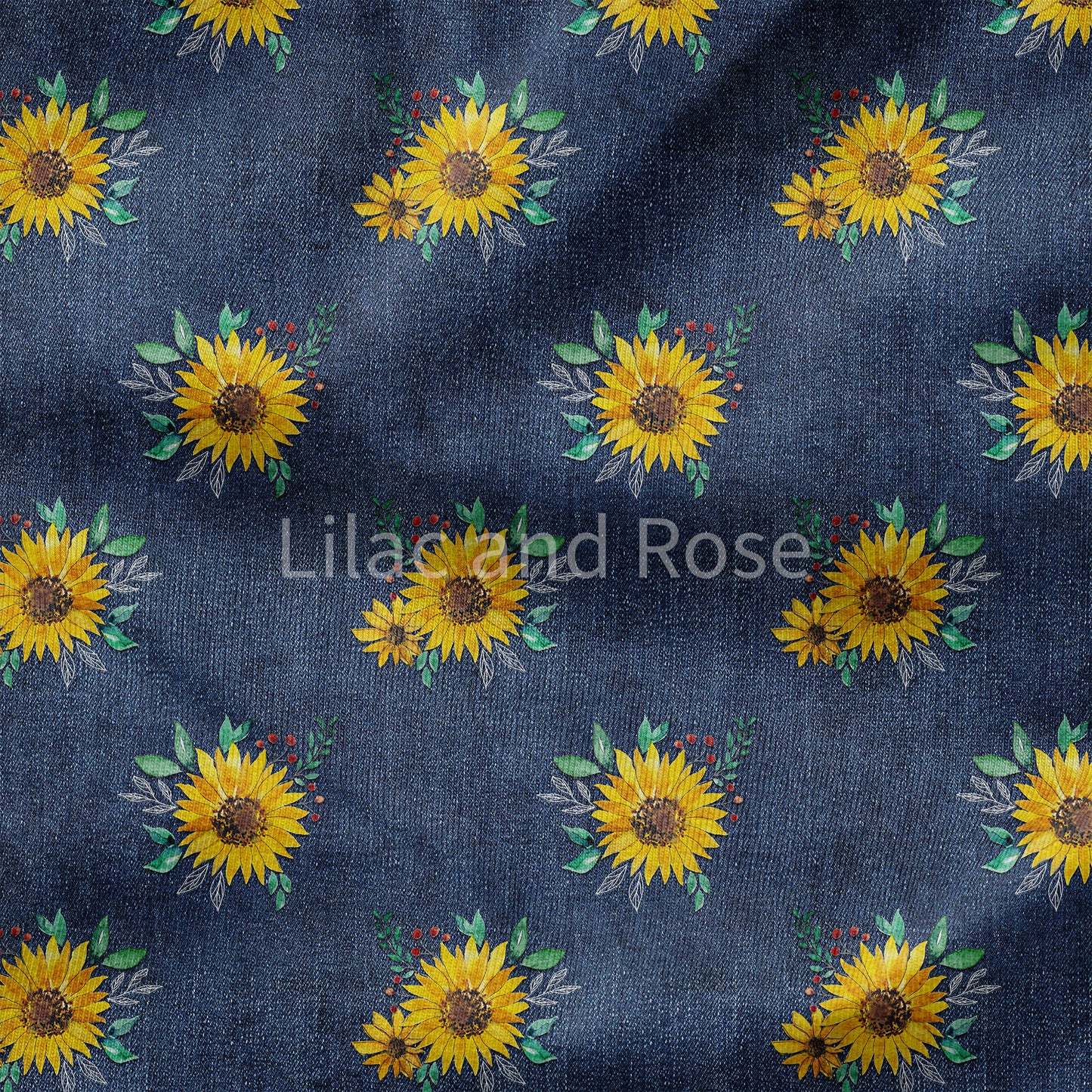PRE-ORDER - Sunflowers on Denim