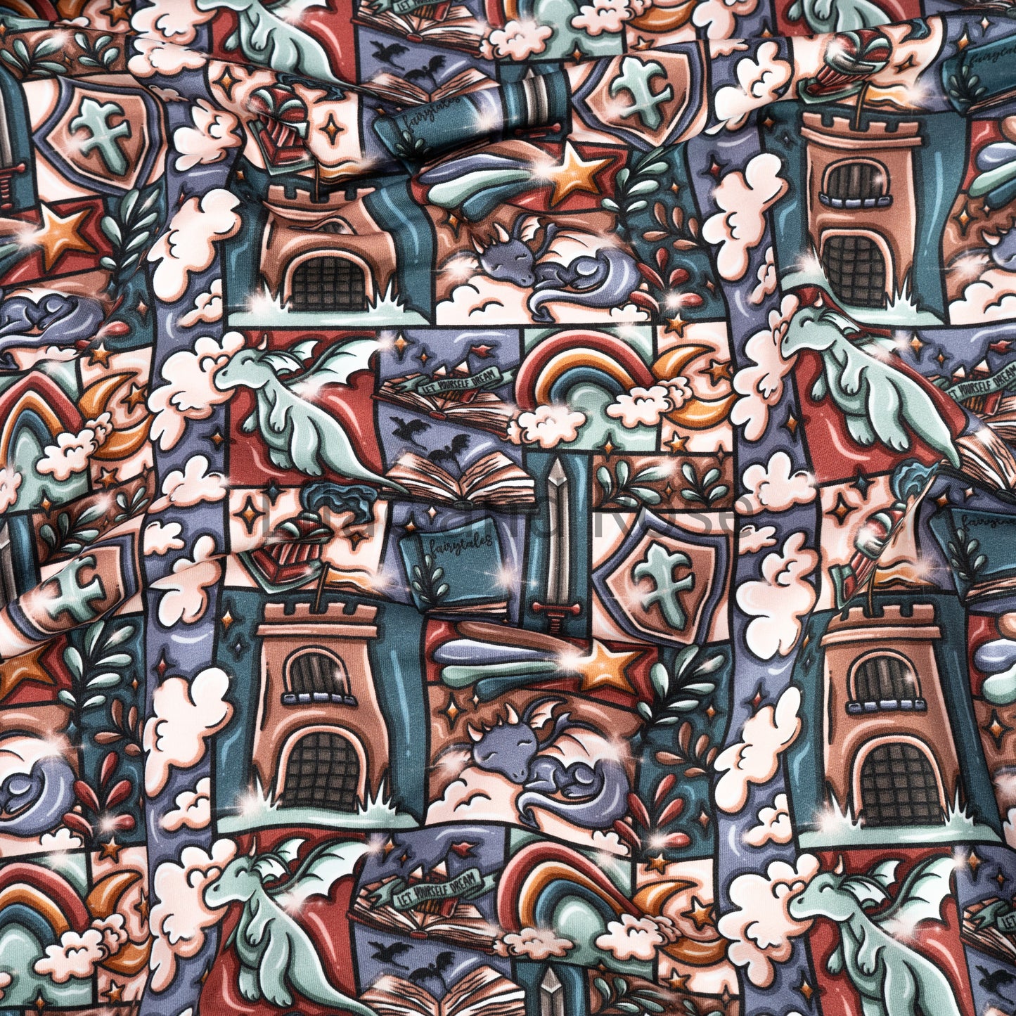 French Terry - Fairytale Patchwork