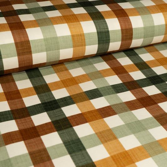 Cotton Jersey - Autumn Gingham