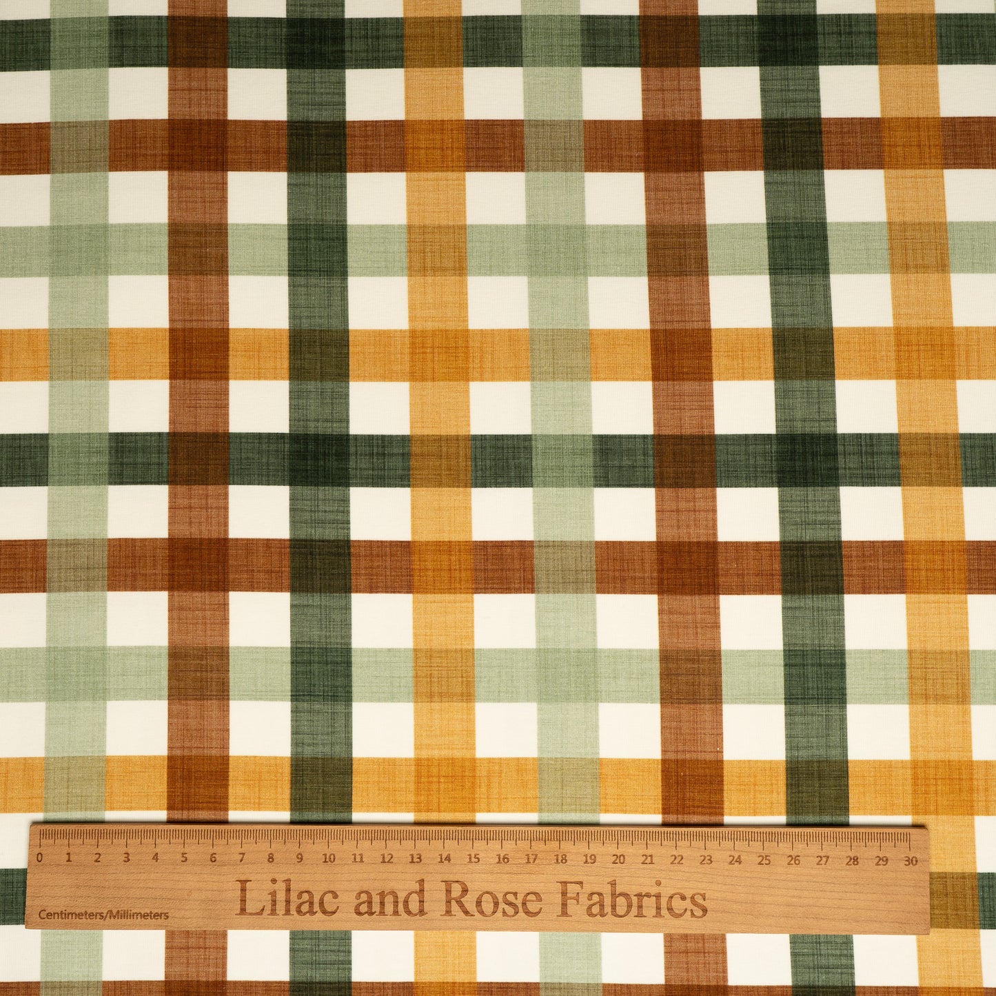 Cotton Jersey - Autumn Gingham