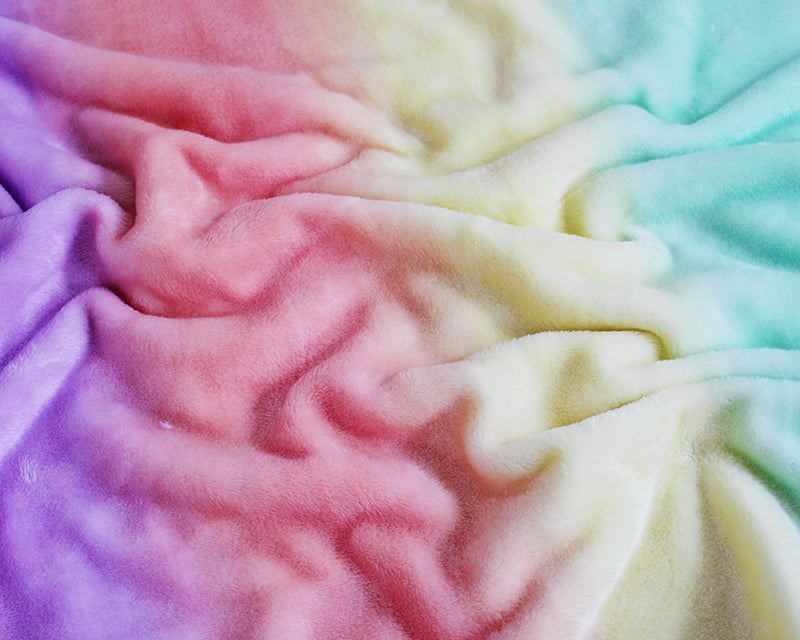 Cuddle Fleece - Pastel Rainbow