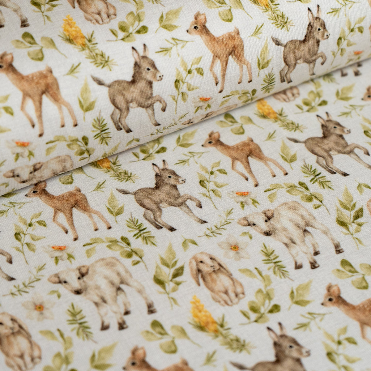 Remnant 50cm - Cotton Jersey - Spring Animals